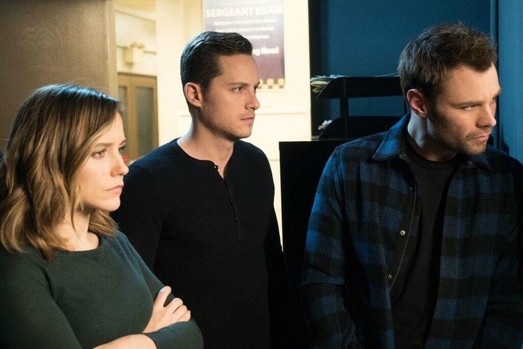 CHICAGO PD Sophia Bush as Erin Lindsay Jesse Lee Soffer as Jay Halstead Patrick Flueger as Adam Ruzek 2017