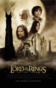 LORD OF THE RINGS TWO TOWERS poster