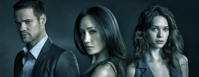 NIKITA Shane West as Michael Maggie Q as Nikia Lyndsey Fonsica as Alex cropped 2020