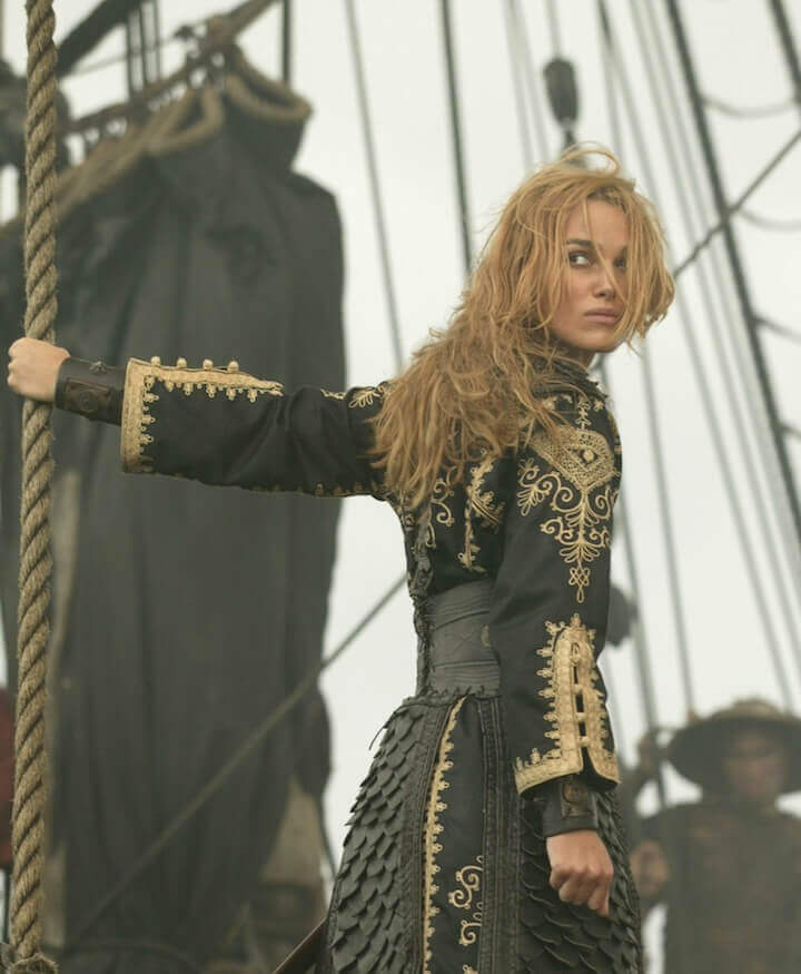 PIRATES WORLDS END Kiera Knightley as Elizabeth Swan