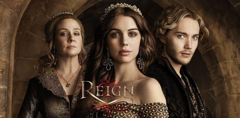 REIGN Megan Follows as Catherine de Medici Adelaid Kane as Mary Stuart Toby Regbo as Francis de Valois cropped 2017